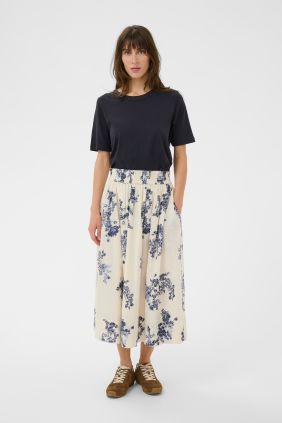 Falda Amaia blue shadow Flower print