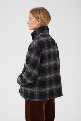 Chaquetón Celly Dark Navy check/Blue