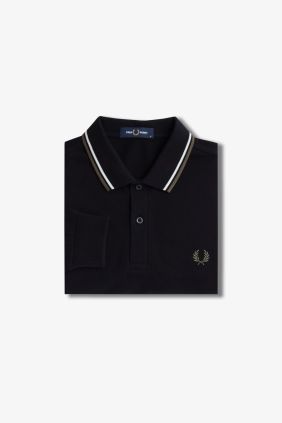 Polo M3636 Negro/Crudo / verde
