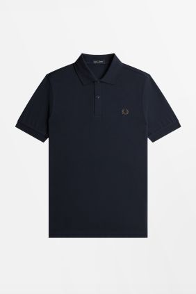 Polo M6000 Azul marino/ Marrón Intenso