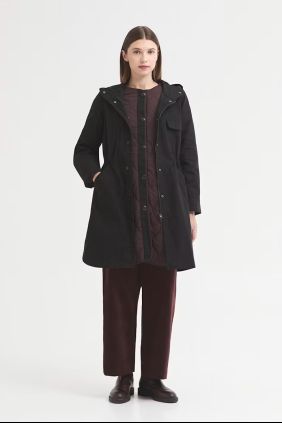  Parka desmontable 3 en 1 Negro