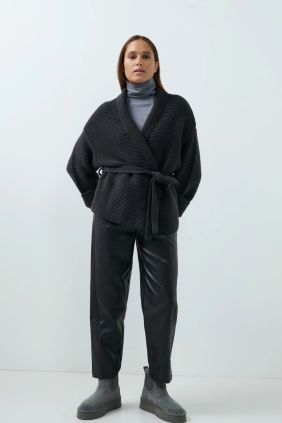 Pantalón Polipiel negro