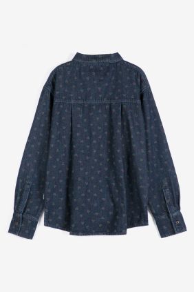 Swamp Whirl all over light denimshirt