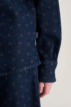 Swamp Whirl all over light denimshirt
